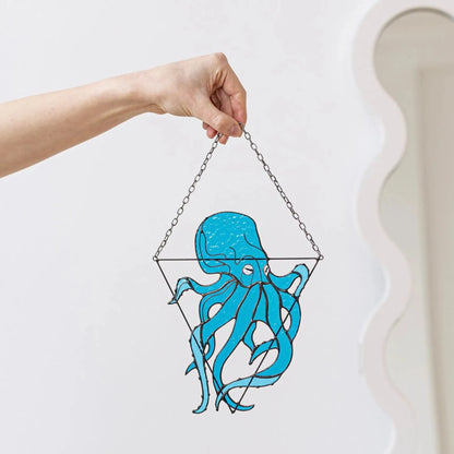 🐙Octopus Stained Suncatcher- Window Wall Hangings