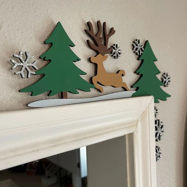 🎅2024 Christmas Gift 50% Off--Metal Christmas Door Topper