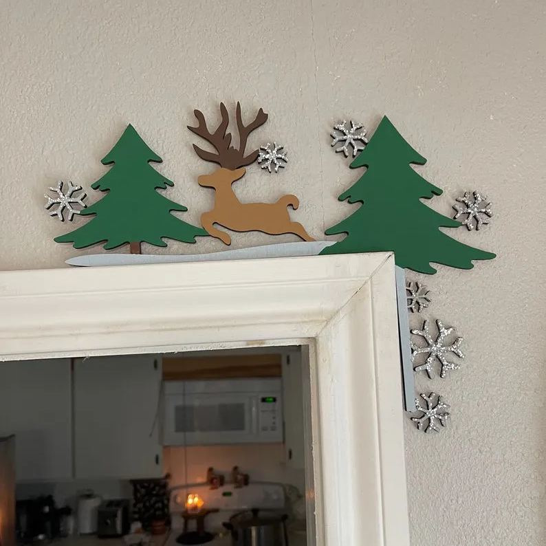 🎅2024 Christmas Gift 50% Off--Metal Christmas Door Topper