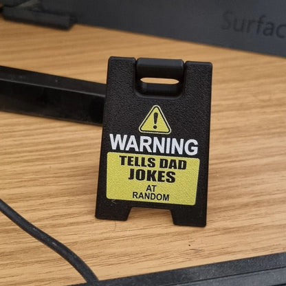 🤣Funny Desk Hazard Caution Sign