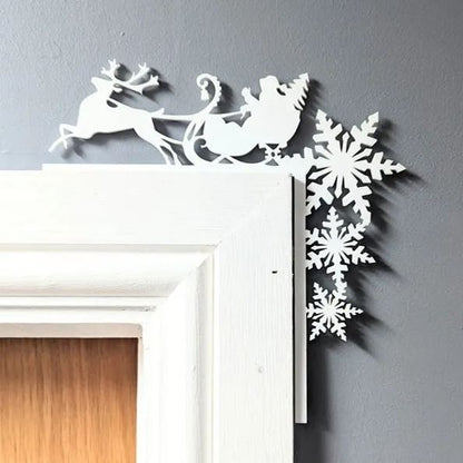🎅2024 Christmas Gift 50% Off--Metal Christmas Door Topper