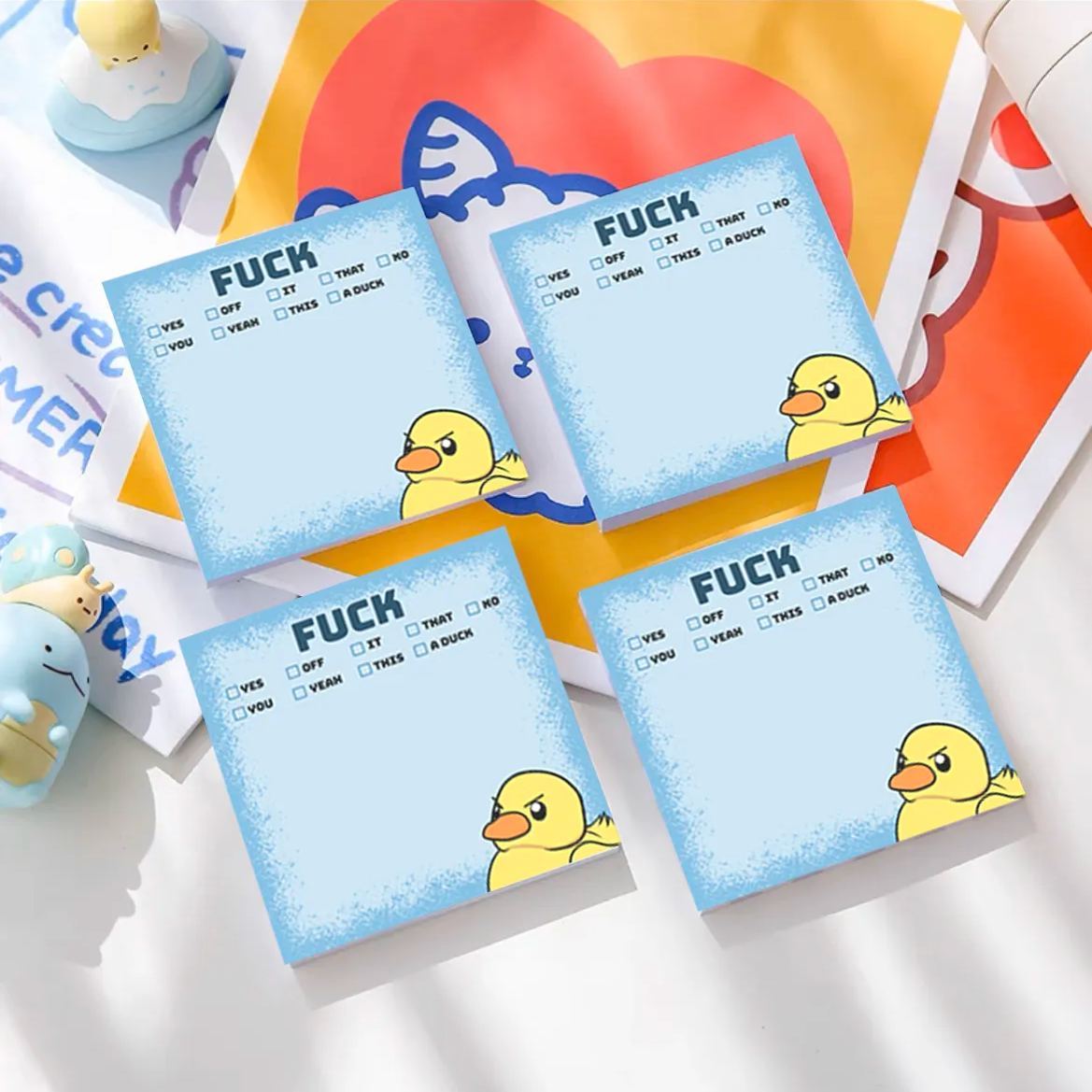 🤣Funny Sassy Duck Sticky Notes🎁