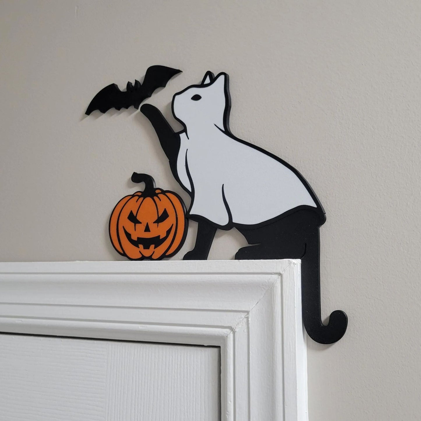 👻Ghost Cat Door Corner Topper🎃