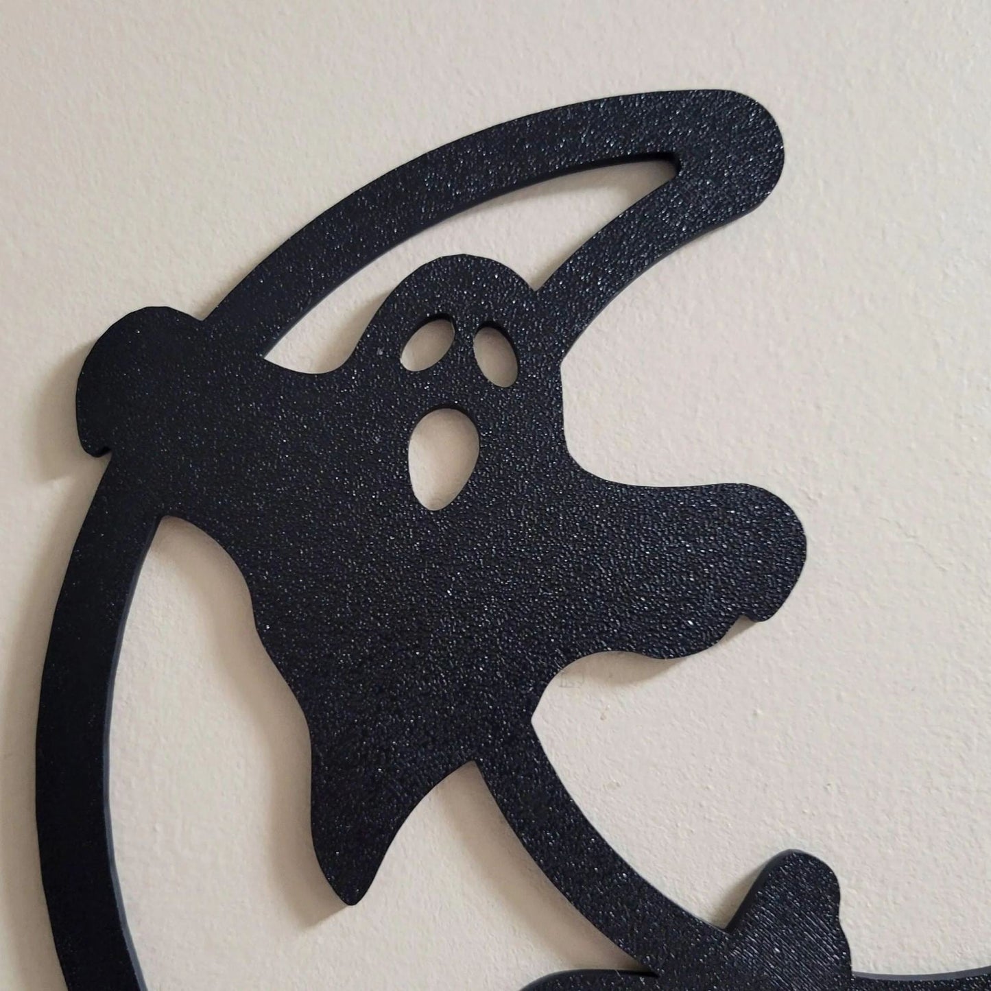 Metal Halloween Moon Door Corner Topper Decoration