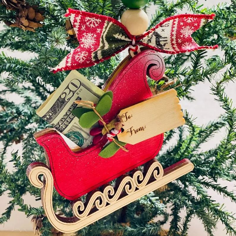 🎅Christmas Wooden Money Holder Gift