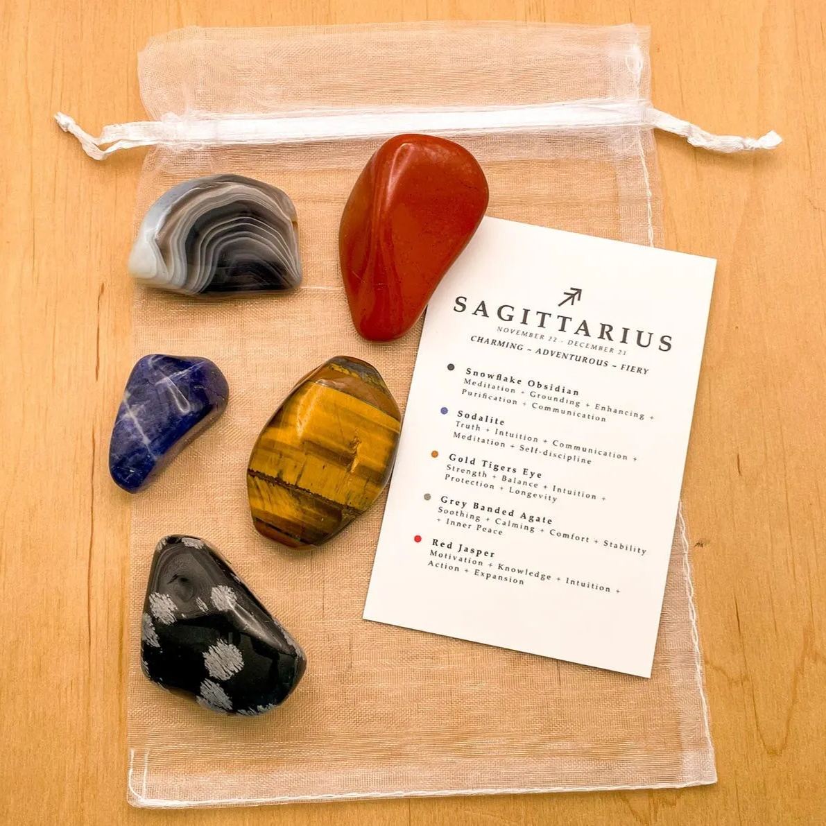 Zodiac Gemstones Astrology Set