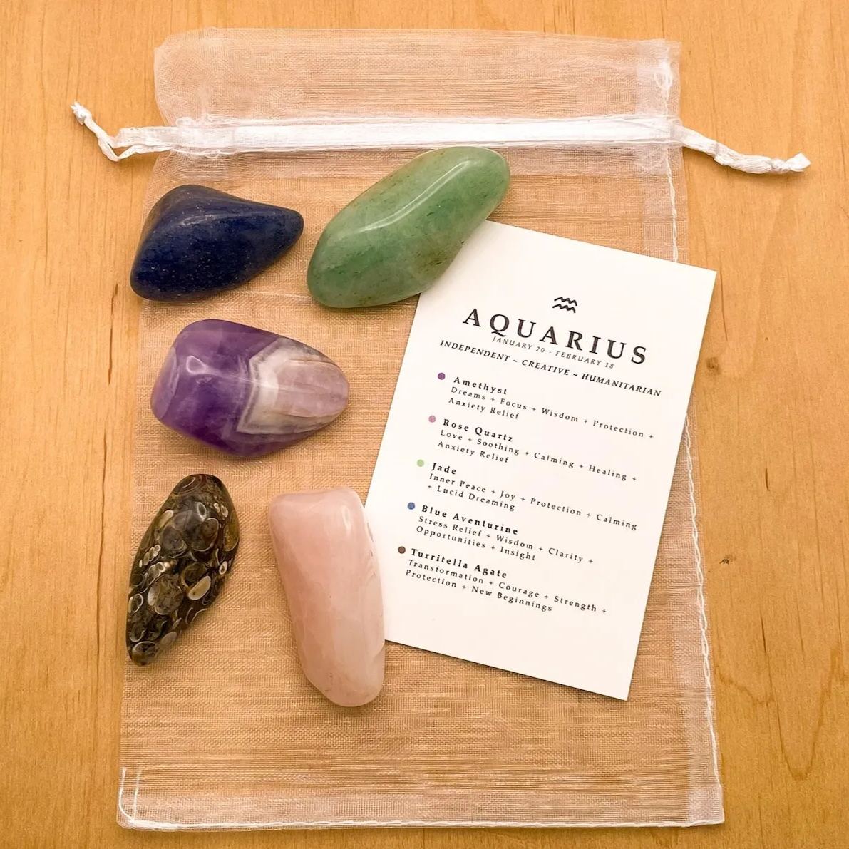 Zodiac Gemstones Astrology Set