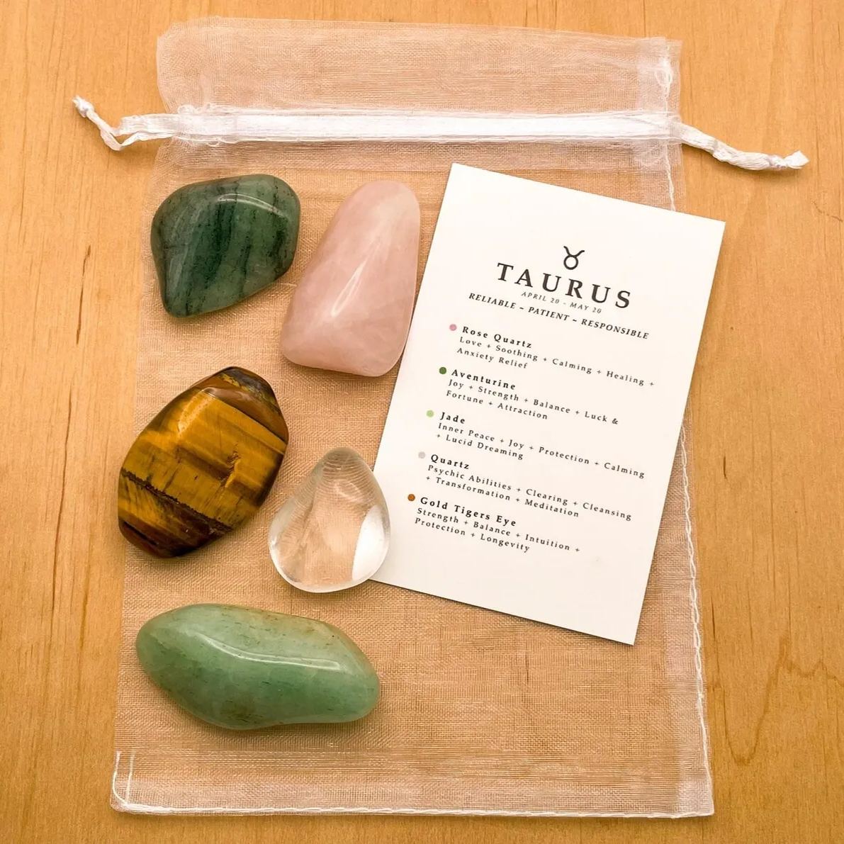 Zodiac Gemstones Astrology Set