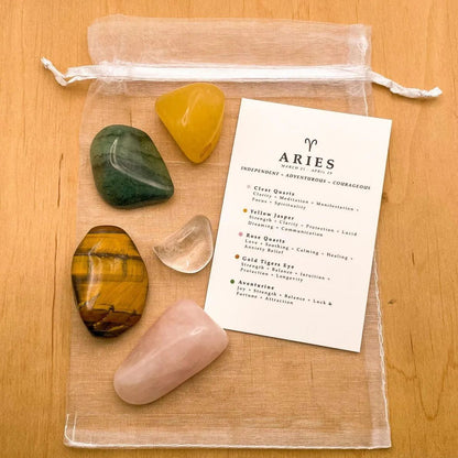 Zodiac Gemstones Astrology Set