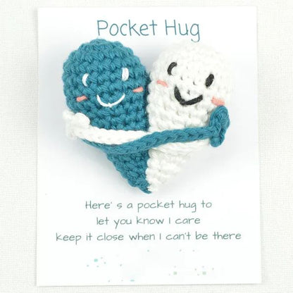 🎁Crochet Pocket Hearts - Two Hugging Hearts Fusing Into One