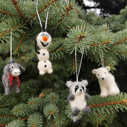 🧸Adorable Needle Felted Christmas Plush Toys🎄