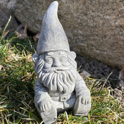 🥳Handmade Pair of Garden Gnomes Cement Statues🙌