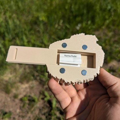 🐝Wasp Nest Eealistic 3D Printed Geocache with Log and Magnet - Ready to be Hidden!