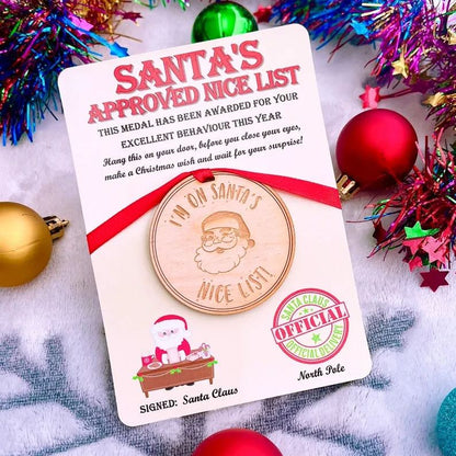 Santa's Nice List Medal – Make Christmas Eve Magical! 🎅