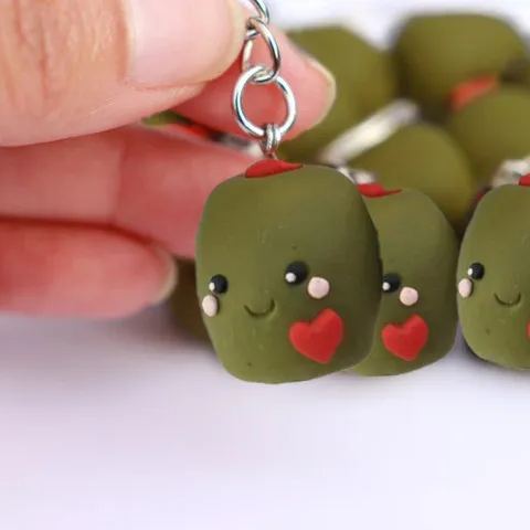 💖Early Christmas Sale💖Olive Couple Keychain