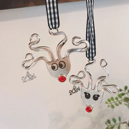 🌲2024 Christmas Gift 50% Off--Fork Reindeer Ornaments