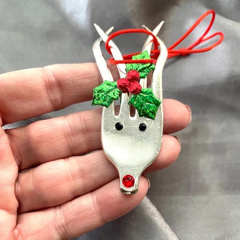 🌲2024 Christmas Gift 50% Off--Fork Reindeer Ornaments