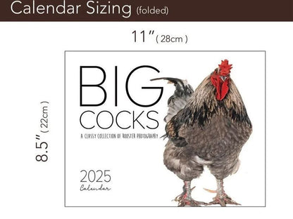🤣Funny 2025 Big Cocks🐔 Calendar