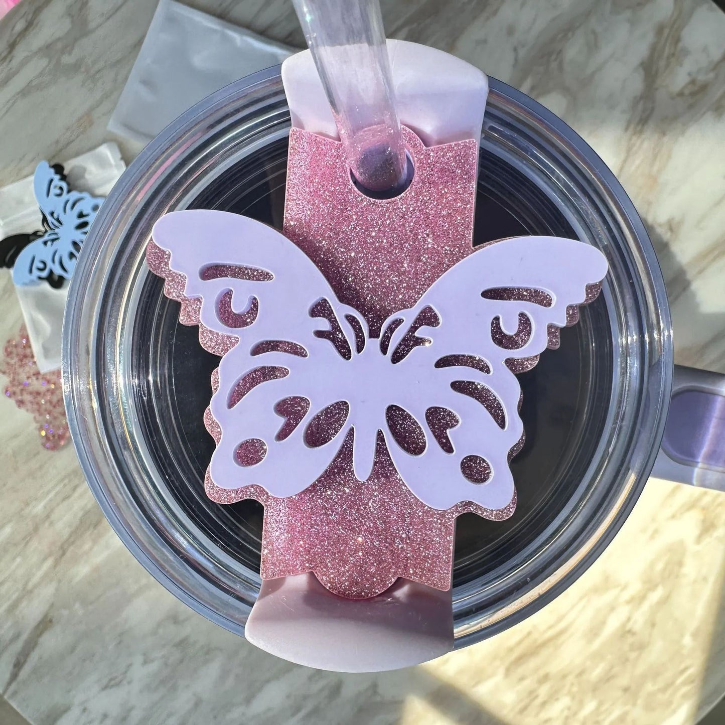 🦋Acrylic Cup Plate Accessory🎀