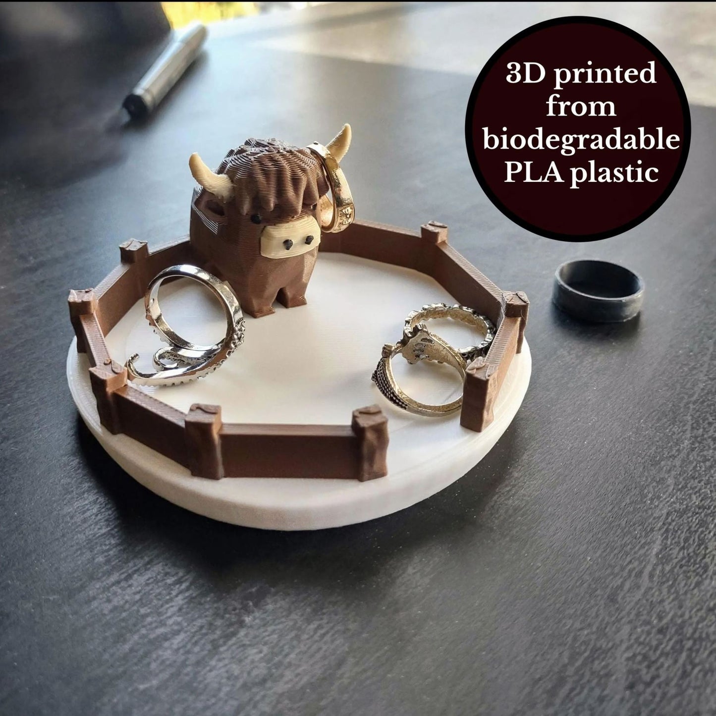 💍Highland Cow Ring Holder