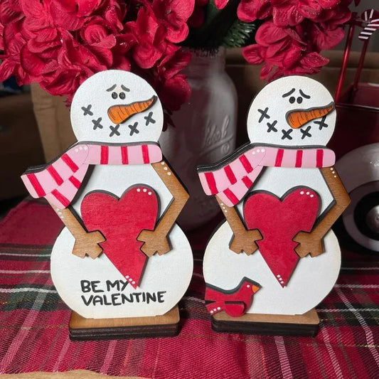 ☃️Valentine's Day Snowman Decoration