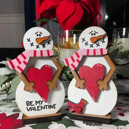 ☃️Valentine's Day Snowman Decoration
