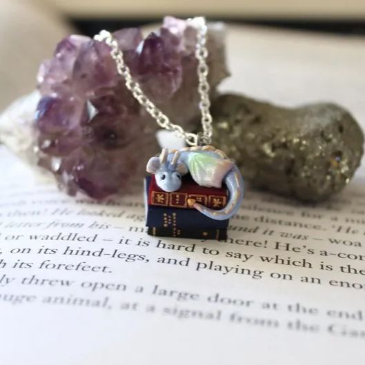 🔥🔥LAST DAY BIG SALE--Book Dragon Necklace