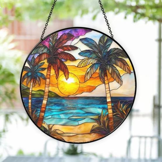 🔥🔥2025 Mother's Day Gift 50% Off--Beach Sunset Suncatcher Ornament
