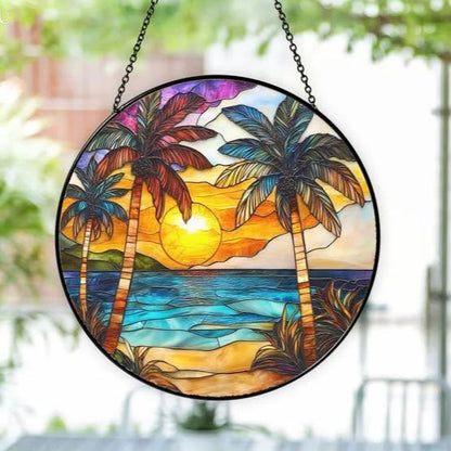 🔥🔥2025 Mother's Day Gift 50% Off--Beach Sunset Suncatcher Ornament