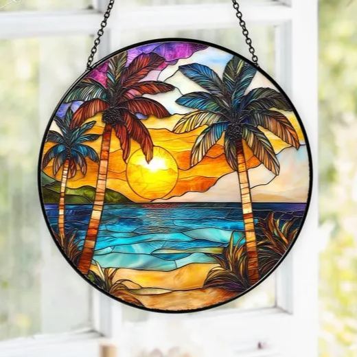 🔥🔥2025 Mother's Day Gift 50% Off--Beach Sunset Suncatcher Ornament