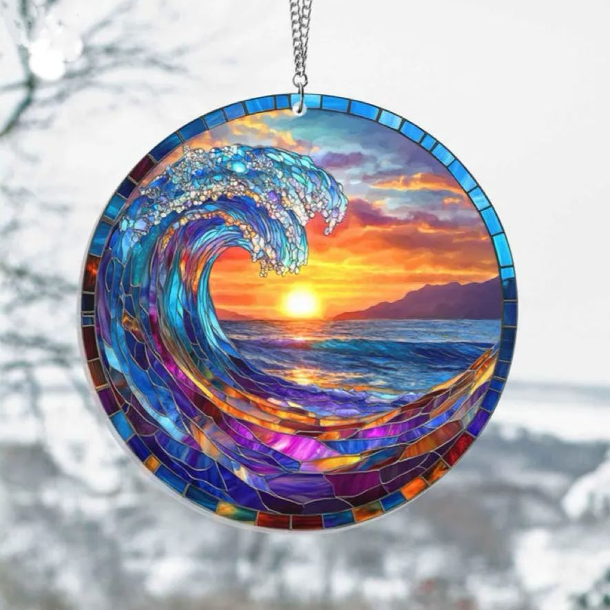 🔥🔥2025 Mother's Day Gift 50% Off--Beach Sunset Suncatcher Ornament