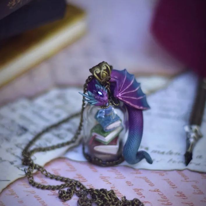 🔥🔥LAST DAY BIG SALE--Book Dragon Necklace