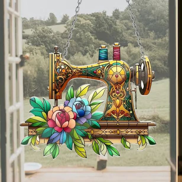 🔥🔥2025 Mother's Day Gift 50% Off--Cute Sewing Machine Suncatcher Ornament