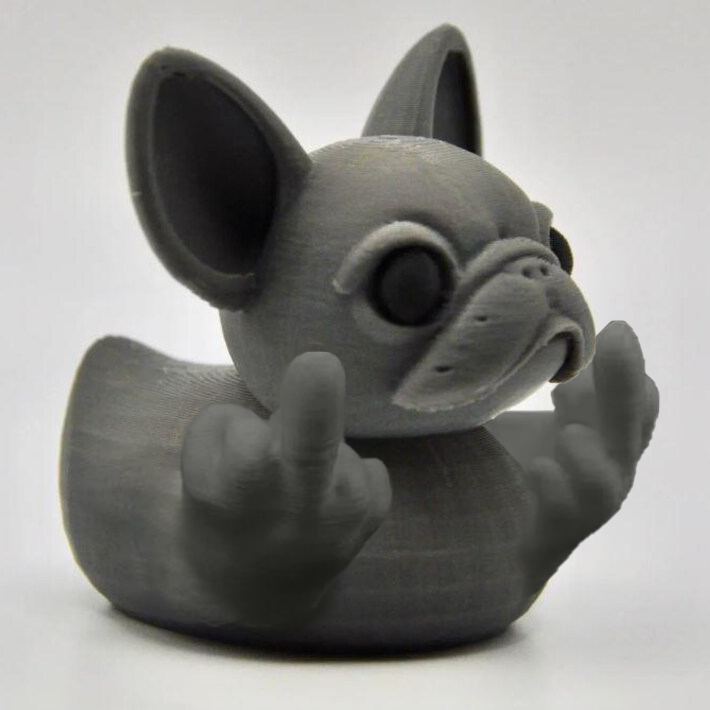 🤣Middle Finger French Bulldog Duck