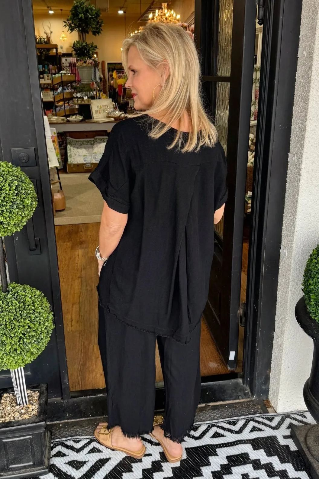 Women's Loose Top & Wide Leg Pants Set