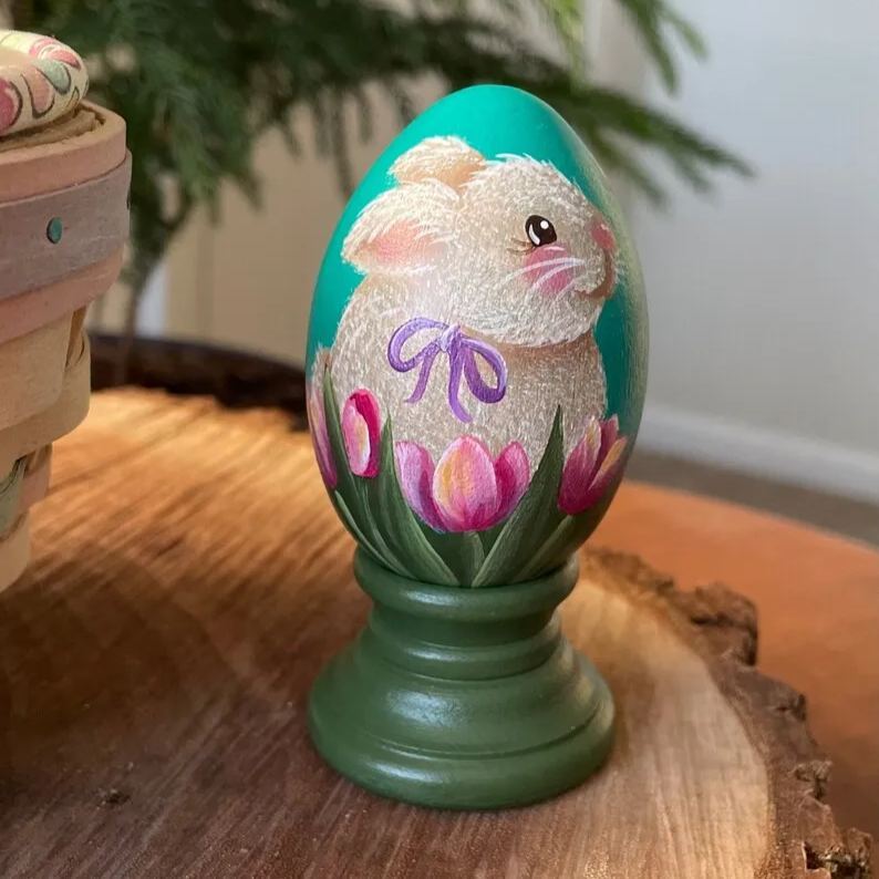 Wooden Easter Egg