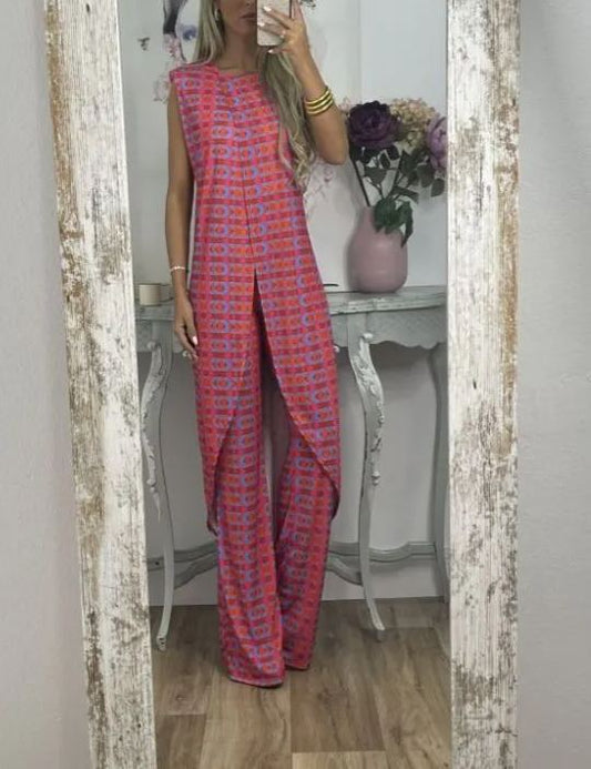 🔥50% off for a limited time🔥New Arrival Abstract Printed Comfy Suit For Women