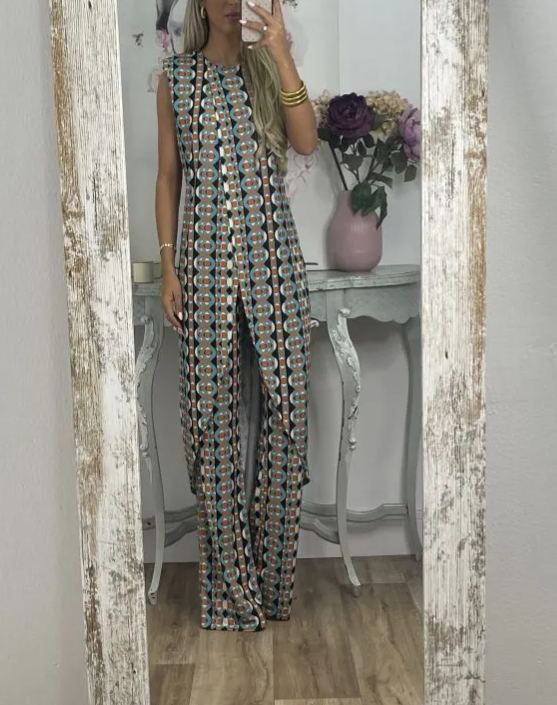 🔥50% off for a limited time🔥New Arrival Abstract Printed Comfy Suit For Women