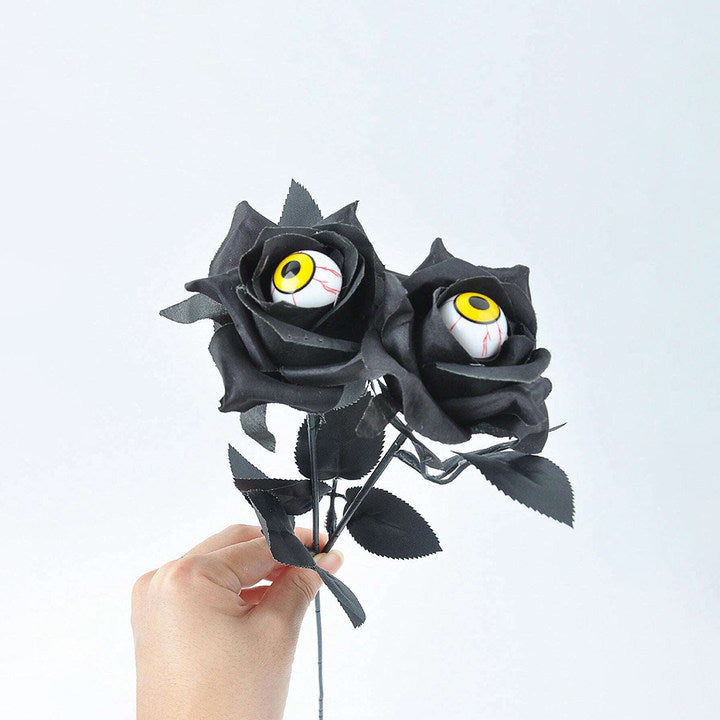 💀Devil Eye Black Rose Stem Decoration🌹 (BUY 5 GET 5 FREE)💥