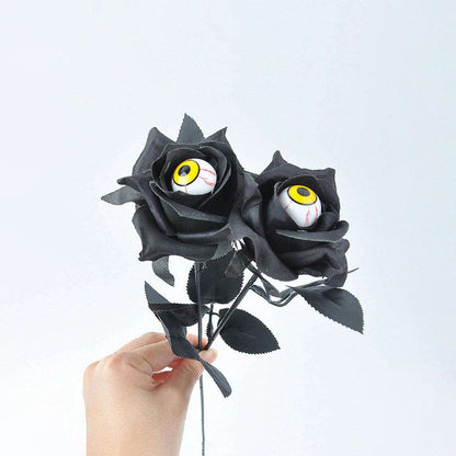 💀Devil Eye Black Rose Stem Decoration🌹 (BUY 5 GET 5 FREE)💥