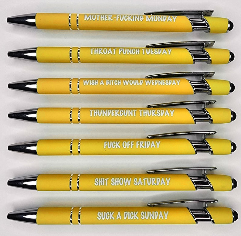🌈Weekly Mood Ballpoint Pen Set (7 pcs)