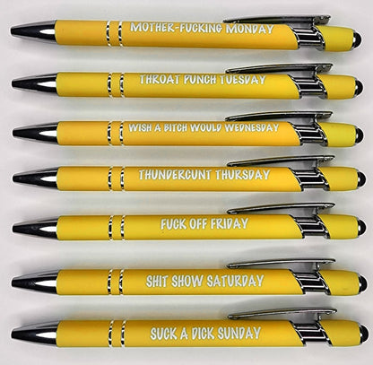 🌈Weekly Mood Ballpoint Pen Set (7 pcs)
