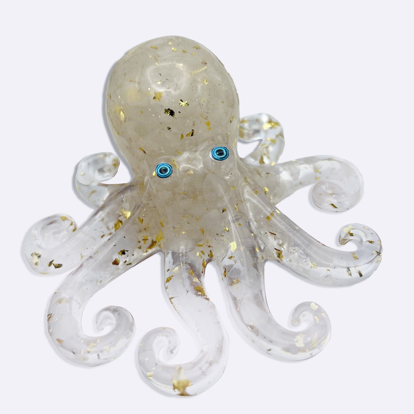 🔮Natural Crystal Gravel Octopus Decor🐙