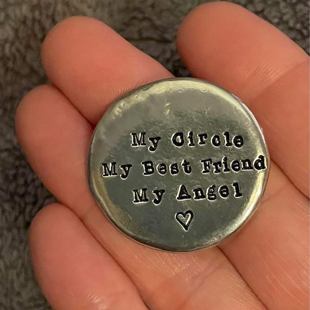 🎄CHRISTMAS PREFERRED🎁 - HEARTFELT PEWTER POCKET TOKENS