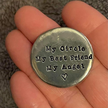 🎄CHRISTMAS PREFERRED🎁 - HEARTFELT PEWTER POCKET TOKENS