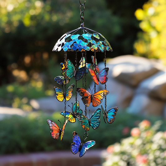 🌈🦋Butterfly Wind Chime Decoration