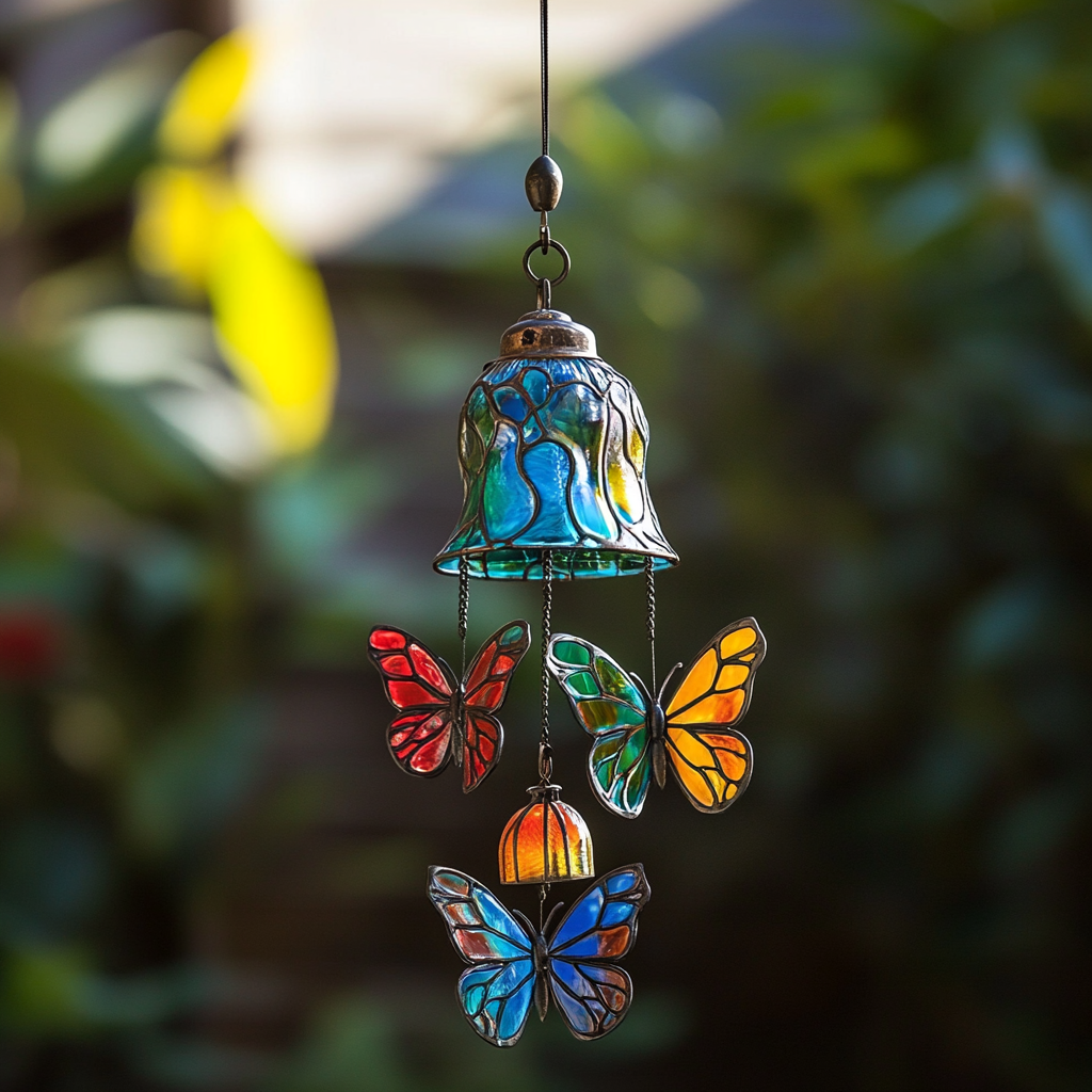 🌈🦋Butterfly Wind Chime Decoration