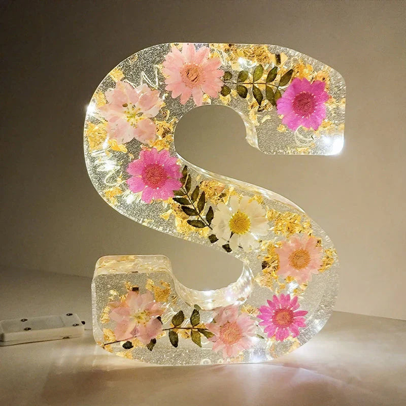 🌸Floral Resin Night Light