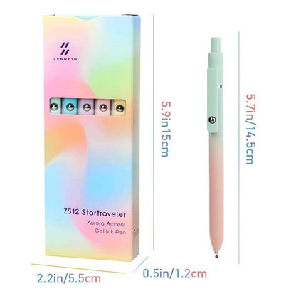 Minimalist Press Type Quick Drying Carbon Gel Pens