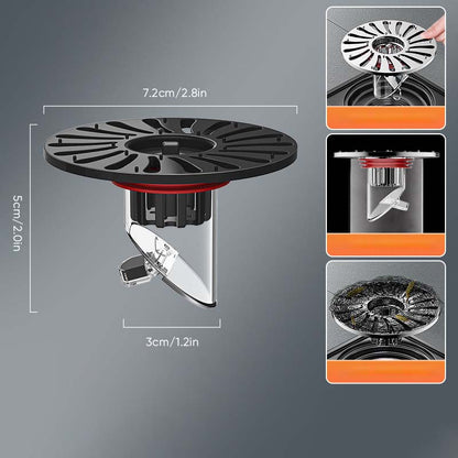 New gravity drainage and deodorant filter